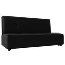 Диван Лига Диванов Зиммер 201x95x88 см искусственная кожа цвет черный