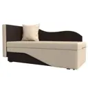 Диван Лига Диванов Гармония 28133L 135x80x75 см искусственная кожа цвет бежево-коричневый