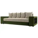 Диван Лига Диванов Дубай 110552R 243x80x106 см вельвет цвет бежевый