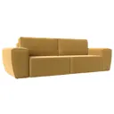 Диван Лига Диванов Беккер 108527 272x75x105 см вельвет цвет желтый