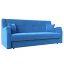Диван Лига Диванов Лига-017 118095 206x90x83 см велюр цвет голубой