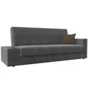 Диван Лига Диванов 020 118532L 223x90x83 см рогожка цвет серый/коричневый