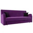 Диван Лига Диванов Лига-017 118125 206x90x83 см вельвет цвет фиолетовый/черный