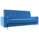 Диван Лига диванов Белфаст 225x95x90 см велюр цвет голубой