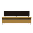 Кухонный диван Лига Диванов Стайл 111632 170x89x57 см микровельвет цвет коричневый/желтый