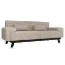Диван Лига диванов Мюнхен 109111 206x84x78 см рогожка цвет бежевый