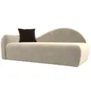 Диван Лига Диванов 022 118952L 213x90x82 см вельвет цвет бежевый/коричневый