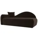 Диван Лига Диванов 022 118961L 213x90x82 см вельвет цвет коричневый