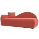 Диван Лига Диванов 022 118959L 213x90x82 см вельвет цвет коралловый