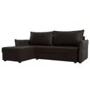 Диван Лига Диванов 118452L 226x85x140 см искусственная кожа цвет коричневый