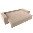 Раскладной диван Лига Диванов 119988 256x95x111 см велюр цвет бежевый