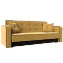Раскладной диван Лига Диванов Тур 120495 211x82x86 см вельвет цвет желтый