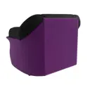 Кресло Лига Диванов Карнелла 109592 115x92x91 см микровельвет цвет черный/фиолетовый