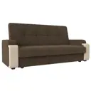 Диван Лига Диванов Николь 112777 225x99x100 см рогожка цвет бежевый/коричневый