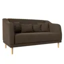 Диван Лига Диванов Киото 113087 153x92x81 см рогожка цвет коричневый