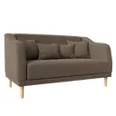 Диван Лига Диванов Киото 113090 153x92x81 см рогожка цвет коричневый