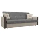 Диван Лига диванов Валенсия 210x90x85 см рогожка цвет бежевый/серый