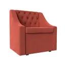 Кресло Лига диванов Мерлин 113716 79x87x67 см микровельвет цвет коралловый