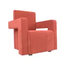 Кресло Лига диванов Рамос 109031 73x88x76 см микровельвет цвет коралловый