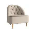 Кресло Лига диванов Амиса 110055 76x82x65 см рогожка цвет бежевый/коричневый