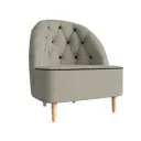 Кресло Лига диванов Амиса 110062 76x82x65 см рогожка цвет бежевый/коричневый