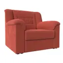 Кресло Лига Диванов Карелия 105x88x90 см микровельвет цвет коралловый