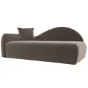 Диван Лига Диванов 022 118942L 213x90x82 см велюр цвет коричневый