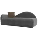 Диван Лига Диванов 022 118983L 213x90x82 см рогожка цвет серый/коричневый