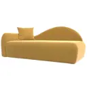 Диван Лига Диванов 022 118955L 213x90x82 см вельвет цвет желтый