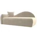 Диван Лига Диванов 022 118950L 213x90x82 см вельвет цвет бежевый