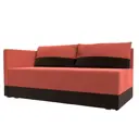 Кушетка Лига Диванов Никас 118407L 150x73x82 см вельвет цвет коралловый,коричневый