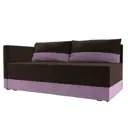 Кушетка Лига Диванов Никас 118411L 150x73x82 см вельвет цвет коричневый,сиреневый