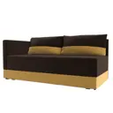 Кушетка Лига Диванов Никас 118409L 150x73x82 см вельвет цвет коричневый,жёлтый