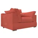 Кресло Лига диванов Пекин 115387 135x90x109 см вельвет цвет коралловый