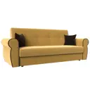 Раскладной диван Лига Диванов Лига-019 118354 222x90x83 см вельвет цвет желтый