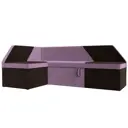 Диван кухонный Лига Диванов Дуглас 110640L 190x84x122 см микровельвет цвет коричневый/сиреневый
