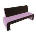 Диван кухонный прямой Лига Диванов Кармен 200x88x60 см микровельвет цвет сиреневый/коричневый
