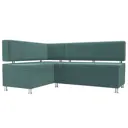 Диван Лига Диванов Стайл 111656L 170x89x114 см велюр цвет бирюзовый