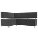Диван Лига Диванов Стайл 111659L 170x89x114 см велюр цвет серый