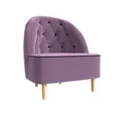 Кресло Лига диванов Амиса 110052 76x82x65 см микровельвет цвет сиреневый