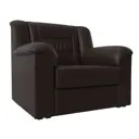 Кресло Лига Диванов Карелия 105x88x90 см экокожа цвет темно-коричневый