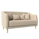 Диван Лига Диванов Киото 153x92x81 см экокожа цвет бежевый