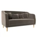 Диван Лига Диванов Киото 153x92x81 см велюр цвет коричневый