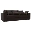 Диван Лига Диванов Майами 114671 250x90x105 см текстиль цвет коричневый