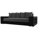 Диван Лига Диванов Дубай 110574R 243x80x106 см велюр цвет серый