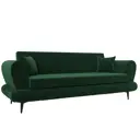 Диван раскладной Лига диванов 239x87x88 см велюр цвет зеленый