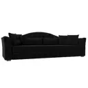 Диван раскладной Лига диванов 250x97x103 см вельвет цвет черный