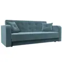 Диван раскладной Лига диванов 211x82x86 см велюр цвет бирюзовый