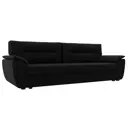 Диван раскладной Лига диванов 233x90x80 см вельвет цвет черный