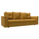 Диван раскладной Лига диванов 228x83x79 см велюр цвет brut 10 желтый